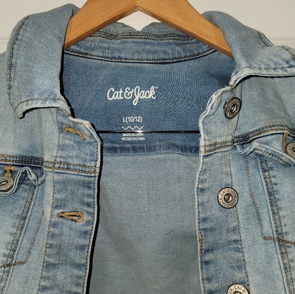 Cat & Jack Light Blue Denim Jacket - Picture 2 of 3